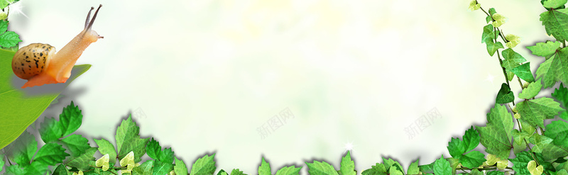 高清炫彩蜗牛banner背景jpg设计背景_新图网 https://ixintu.com 植物 唯美 色彩 素材 海报banner 其他