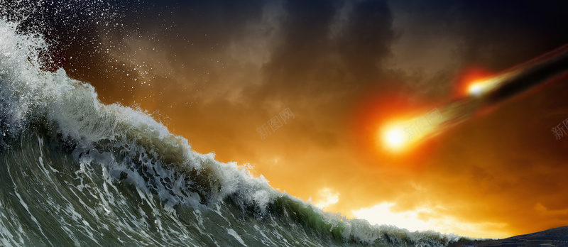 海浪气势火束背景bannerjpg设计背景_新图网 https://ixintu.com 海报banner banner 气势 海浪 背景 火束