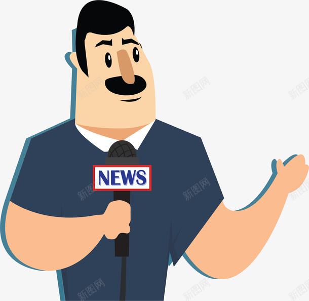 卡通记者PNG下载ai免抠素材_新图网 https://ixintu.com 卡通 记者 卡通人物 人物介绍 矢量人物 人物插画