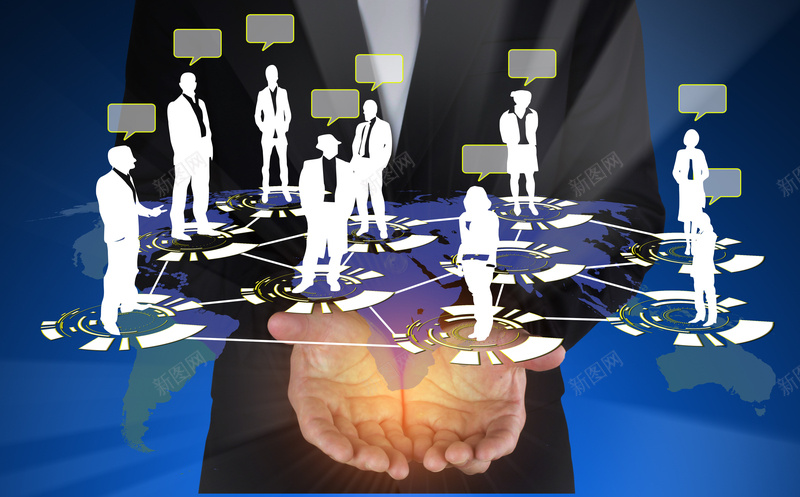 人脉关系图商务背景jpg设计背景_新图网 https://ixintu.com 人脉 关系 商务 科技 科幻
