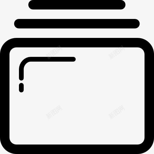 矩形界面按钮线图标png_新图网 https://ixintu.com 窗口界面 按钮 线条 矩形 勾勒轮廓