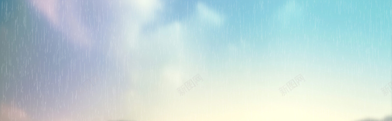 蓝色天空水滴下雨海报背景背景