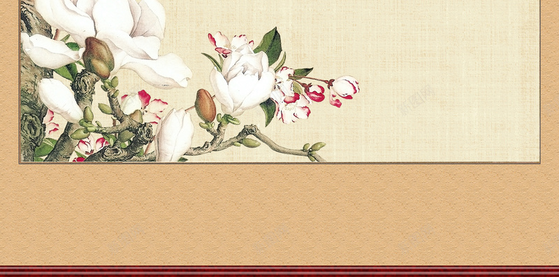 中国风鸟语花香画框H5背景素材jpg设计背景_新图网 https://ixintu.com 中国风 对鸟 树枝 花丛 纸质 画框 褐色 H5背景素材