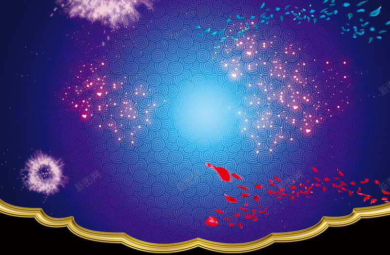 蓝紫渐变星光展板背景psd设计背景_新图网 https://ixintu.com 几何 扁平 渐变 蓝紫渐变星光展板背景