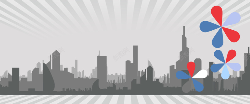 城市剪影背景图psd设计背景_新图网 https://ixintu.com 城市剪影背景图 灰色 建筑 淘宝背景图 海报 楼林 海报banner