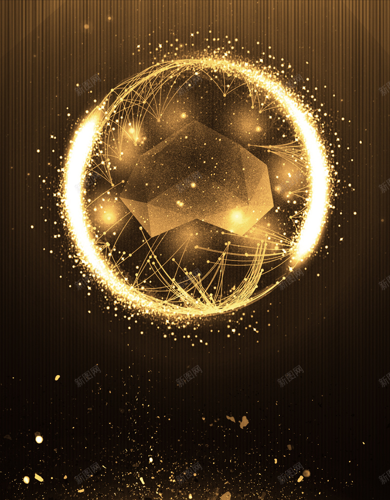 黑金世界杯大气金粉背景jpg设计背景_新图网 https://ixintu.com 世界杯 光效 大气 质感 黑金 金粉 足球 简约 渐变