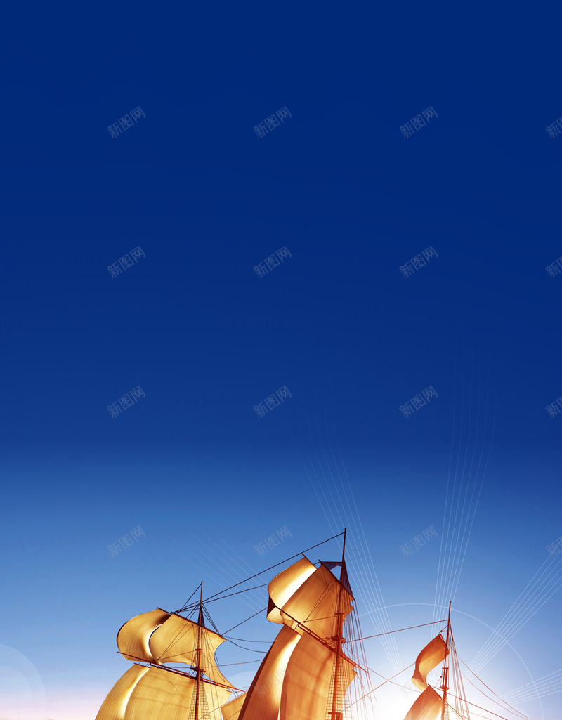 帆船H5背景jpg设计背景_新图网 https://ixintu.com 企业文化 大气 天空 帆船 海洋 H5背景 H5 h5