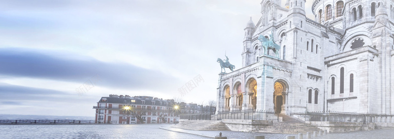 极简优雅建筑背景jpg设计背景_新图网 https://ixintu.com 海报banner 小清新 文艺 简约 优雅欧式建筑蓝天白云