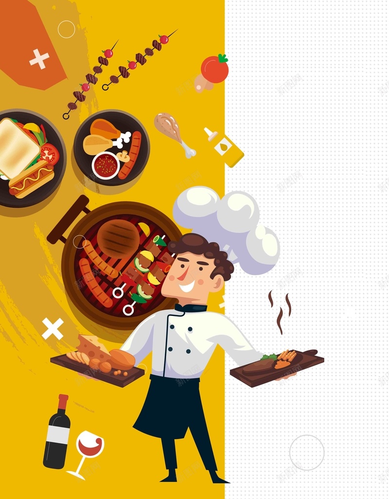 自助烧烤宣传海报psd设计背景_新图网 https://ixintu.com 小吃 烤肉 烧烤 美食 露营 中式 中餐 西餐 牛排 牛扒 餐饮 餐厅