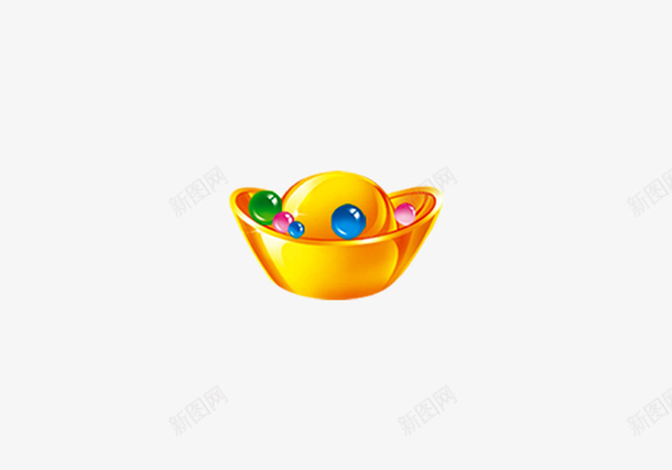 金银财宝锦衣还png免抠素材_新图网 https://ixintu.com 金色 元宝 财宝 金银