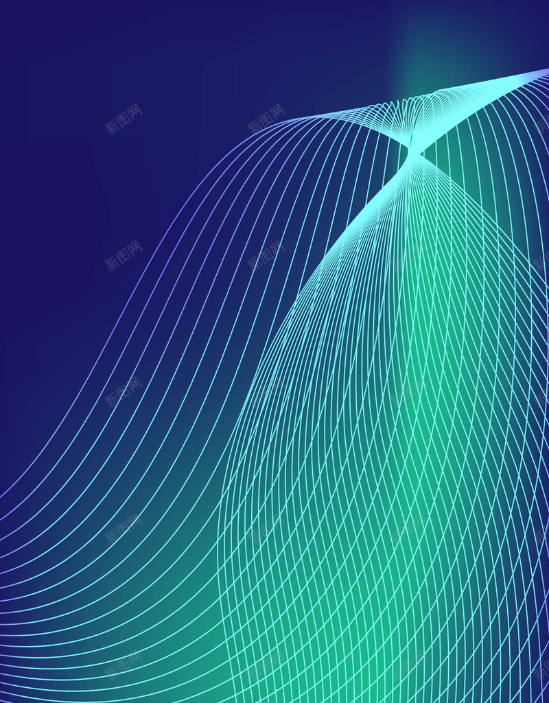 流线绿色简约海报广告H5背景jpg设计背景_新图网 https://ixintu.com 广告 流线 海报 简约 素材 绿色背景 H5背景素材