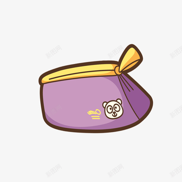 卡通手绘紫色文具盒png免抠素材_新图网 https://ixintu.com 卡通文具盒 开学季 手绘文具盒 文具盒 文具盒笔袋 笔袋 紫色文具盒