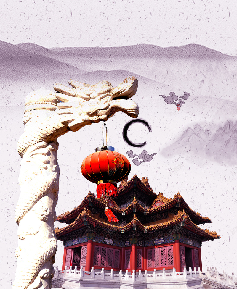 中国风盘龙柱高山褐色背景素材psd设计背景_新图网 https://ixintu.com 中国风 大气 背景 褐色 高山 盘龙柱 古建筑 民族 传统 典雅 雅致