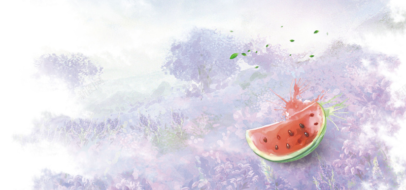 小暑紫色手绘母婴西瓜bannerpsd设计背景_新图网 https://ixintu.com 小暑 手绘 母婴 紫色 西瓜 一瓣西瓜 西瓜汁 紫色云 白云