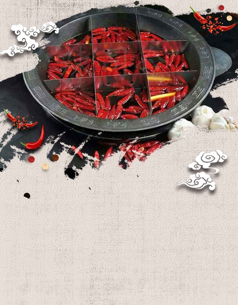 火锅宣传推广活动创意psd设计背景_新图网 https://ixintu.com 火锅 宣传 推广 活动 创意 中式 中国风 简约