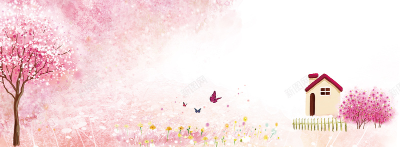 粉色温馨树水墨画背景bannerjpg设计背景_新图网 https://ixintu.com 粉色 温馨 树 水墨 画 背景 banner 海报banner 其他