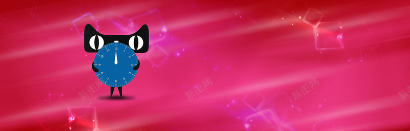 天猫背景psd设计背景_新图网 https://ixintu.com 促销活动 服装海报 天猫 炫彩 红色 海报banner 扁平 渐变 几何