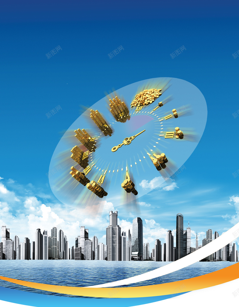企业效率时间管理背景jpg设计背景_新图网 https://ixintu.com 企业背景 展板背景 效率背景 科技 蓝色 科幻 商务