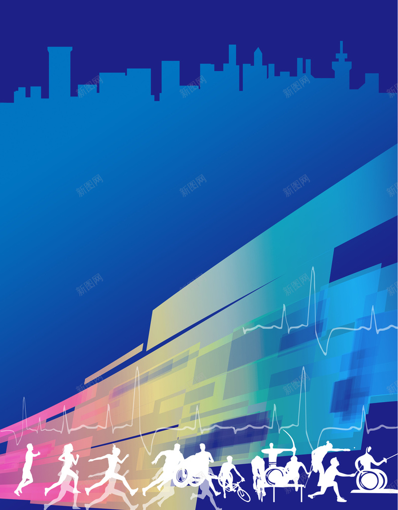 健身会所简介海报背景素材psd设计背景_新图网 https://ixintu.com 健身会所 健身海报 全民健身 人物 城市 健身会所简介图片下载 clubs 健身会所简介