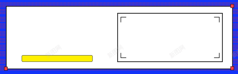 扁平简约几何蓝色bannerpsd设计背景_新图网 https://ixintu.com 扁平 简约 几何 矩形 线框 大方 简洁 科技 蓝色 淘宝 电商 banner