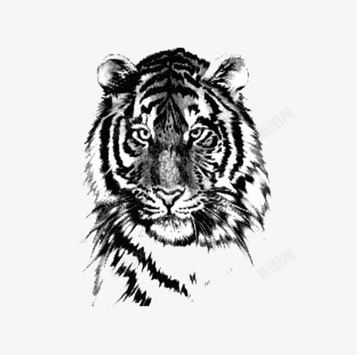 水墨老虎png免抠素材_新图网 https://ixintu.com 老虎 黑色 水墨效果 背景素材 淘宝详情素材 免抠素材