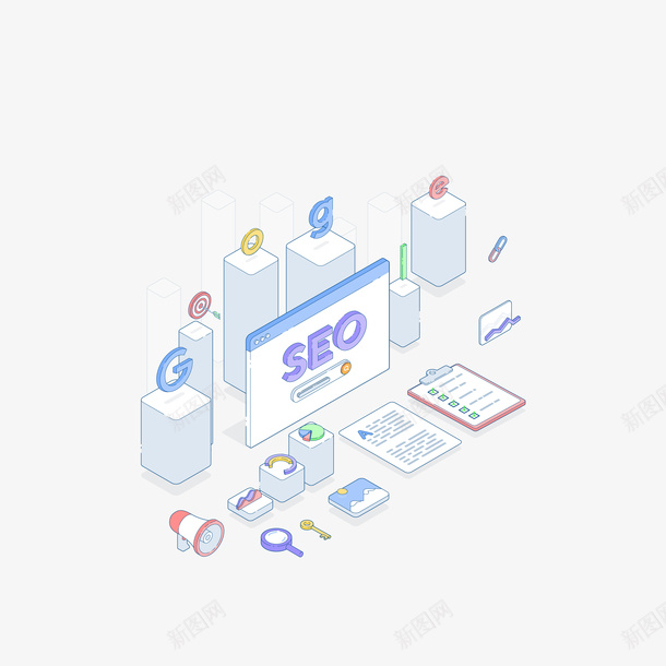 seo装饰素材图案ai免抠素材_新图网 https://ixintu.com 装饰 城市 高楼 手绘 虚拟 线条 矢量 科技 先进 技术 高科技