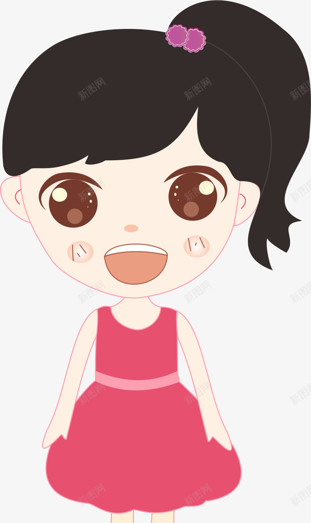卡通小女孩PNG下载ai免抠素材_新图网 https://ixintu.com 大眼睛女孩 可爱 人物插图 卡通 小女孩 卡通插图 创意卡通 插图 PNG图下载 PNG图