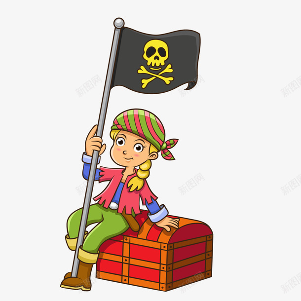 海盗宝箱PNG下载ai免抠素材_新图网 https://ixintu.com 海盗 宝箱 卡通人物 人物介绍 矢量人物 人物插画