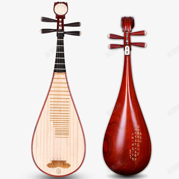 复古古典元素琵琶png免抠素材_新图网 https://ixintu.com 琵琶 乐器 复古 古典乐器 红色琵琶 音乐 效果图