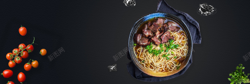 中华美食面食简约白色bannerpsd设计背景_新图网 https://ixintu.com 中国风美食海报 快餐海报 红烧排骨 红烧肉 面食 盖浇饭海报 午餐套餐 鱼香肉丝 咖喱饭 饭餐 食堂
