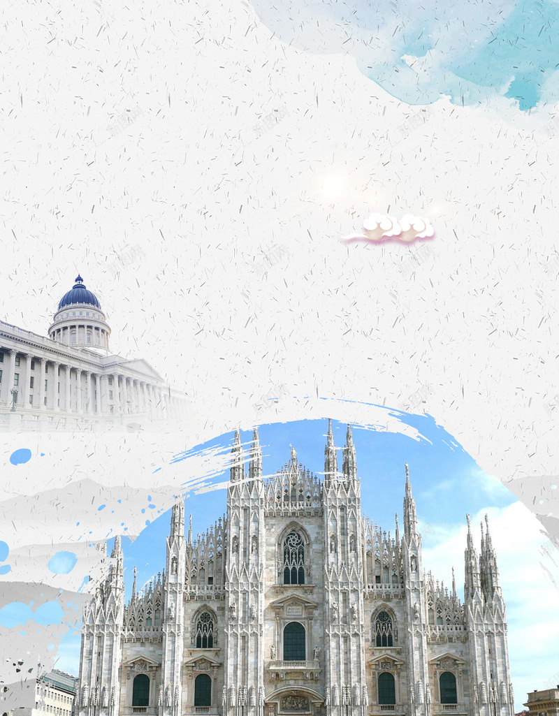 意大利米兰风情旅游留学海报背景素材jpg设计背景_新图网 https://ixintu.com 古罗马 意大利建筑 留学签证 旅游宣传 海报背景 意大利之旅 米兰风情 米兰时尚之都 罗马文化 兴奋