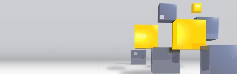 立方体背景jpg设计背景_新图网 https://ixintu.com 海报banner 几何 扁平 渐变 灰色