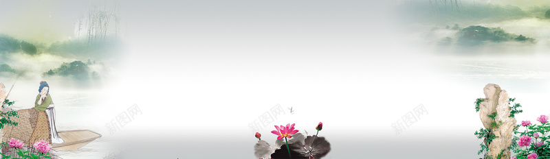 中国风水墨画背景jpg设计背景_新图网 https://ixintu.com 中国风 水墨画 宣传 手册 psd素材 标语 梦想 模板下载 企业文化 海报banner