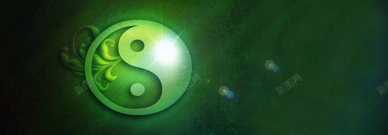 太极炫彩背景psd设计背景_新图网 https://ixintu.com anner背景 广告 环保 绿色 门户 banner背景 网站 海报banner 文艺 小清新 简约