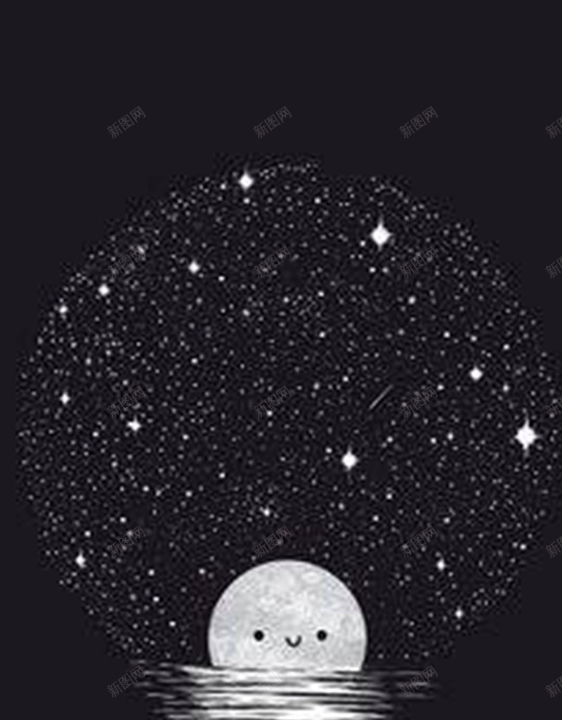 点灯星光背景jpg设计背景_新图网 https://ixintu.com 卡通 可爱 星光 电灯 黑色 H5 h5 童趣 手绘