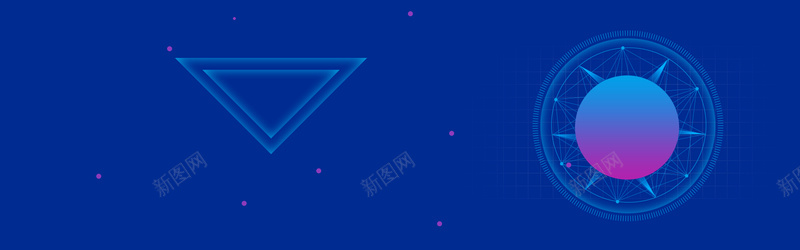 电商蓝色金融商务海报背景banner背景