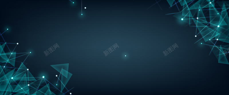 蓝色三角光点背景jpg设计背景_新图网 https://ixintu.com 蓝色背景 科技背景 海报banner 科技 科技感 科技风 高科技 科幻 商务