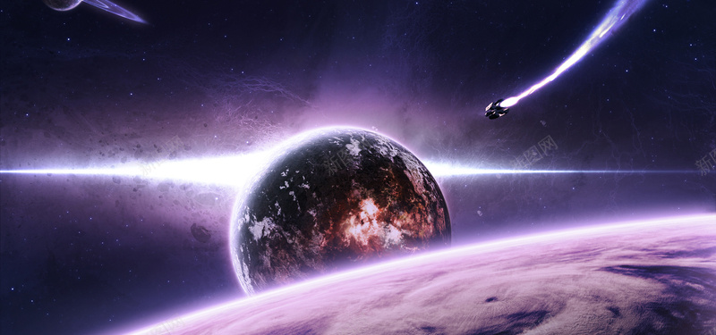 紫色科幻宇宙星空背景jpg设计背景_新图网 https://ixintu.com 海报banner 宇宙飞船 紫色星空 星云 星空 紫色科幻宇宙星空 星海 星际 大气