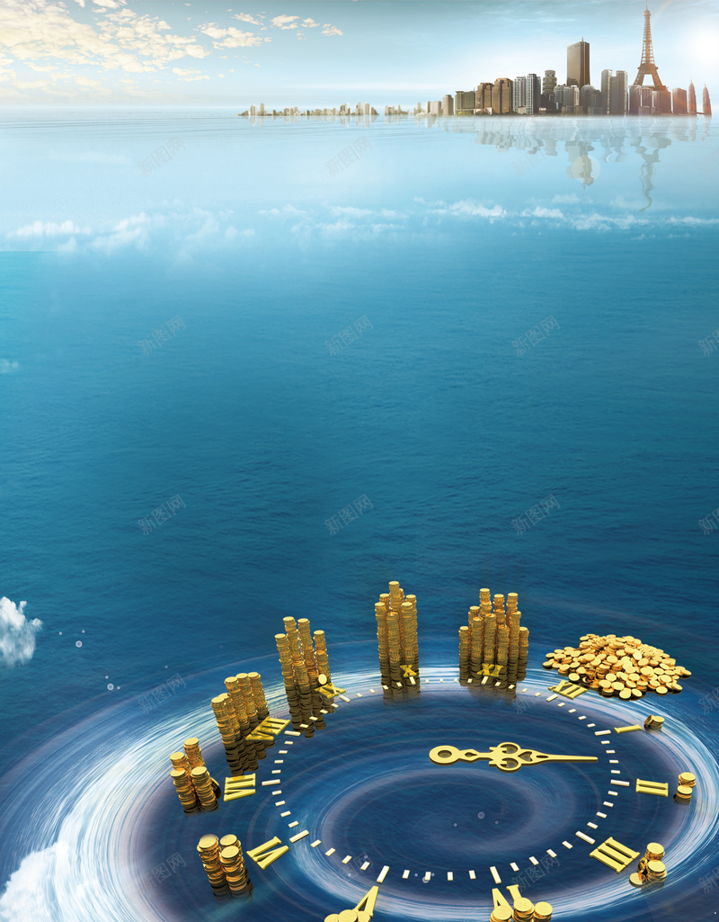 时尚时间海洋蓝色广告jpg设计背景_新图网 https://ixintu.com 城市 时尚 时钟 时间 海洋 蓝色 广告 漩涡