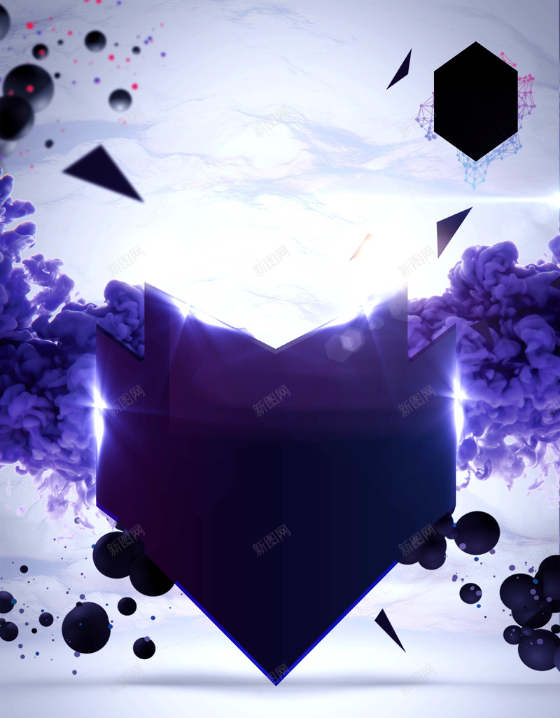 时尚酷炫青春夜店背景psd设计背景_新图网 https://ixintu.com 酷炫 时尚 夜店 青春 三角 紫色 影子 烟雾 势力周 激情 狂欢