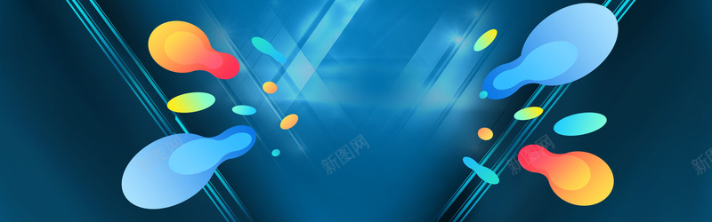 淘宝蓝色海报banner背景psd设计背景_新图网 https://ixintu.com 扁平 斑点 渐变 脚印 蓝色 背景 背景海报 蓝色海报 蓝色背景 海报 海报背景