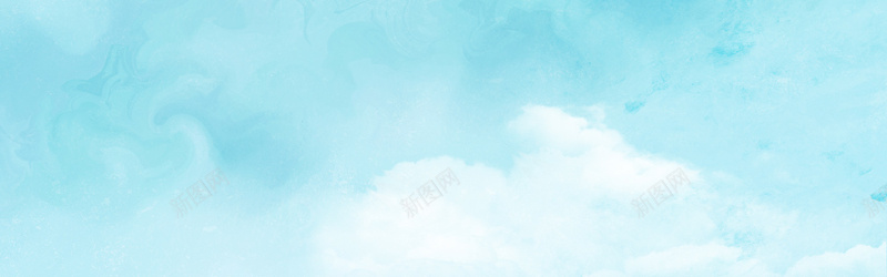 绿色渐变白云背景bannerjpg设计背景_新图网 https://ixintu.com 海报banner 文艺 小清新 简约