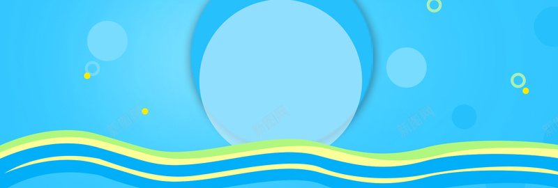 蓝色渐变波浪圆点清新夏日banner背景jpg设计背景_新图网 https://ixintu.com 几何 夏日 波浪 渐变 蓝色 圆点 清新 banner 背景图