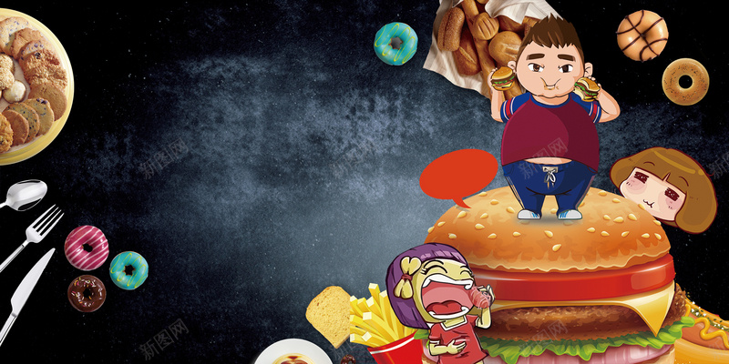 简约时尚卡通西餐美食背景素材jpg设计背景_新图网 https://ixintu.com 简约时尚背景 卡通手绘 汉堡薯条 西餐 美食海报 美食餐饮 零食 小伙伴 喜欢