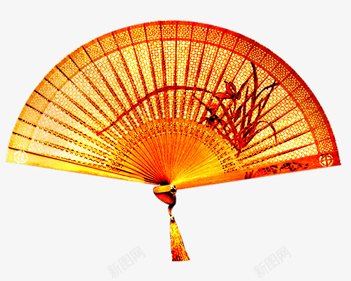 国潮中国风元素png免抠素材_新图网 https://ixintu.com 国潮 边框 楼 龙 中国风 扇子