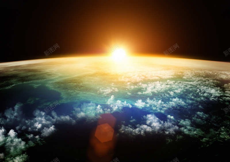 科幻震撼地球背景jpg设计背景_新图网 https://ixintu.com 地平线 地球 科幻 金光 震撼 科技 商务