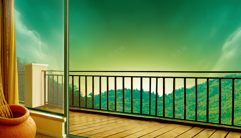家居阳台背景素材jpg设计背景_新图网 https://ixintu.com 优雅 家居 阳光 阳台 风景 舒适 海报 背景 背景素材