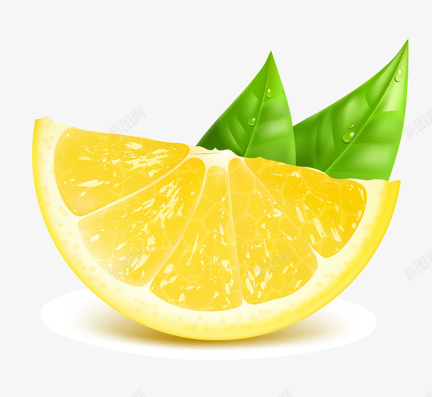 切开的黄柠檬psd免抠素材_新图网 https://ixintu.com 水果 切开的水果 水果效果图 新鲜 绿色 黄柠檬 黄色