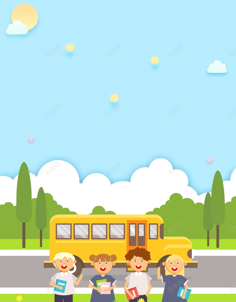 卡通开学季新学期PSD素材psd设计背景_新图网 https://ixintu.com 奔跑吧新学期 开学季 新学期 新梦想 新起点 开学季展板 校园开学橱窗 校园公示栏 学校公示栏 开学公示栏 开学展板 校园开学展板 校开学展板 分层文件 PSD源文件 高清背景 PSD素材 背景海报 背景素材 背景模板
