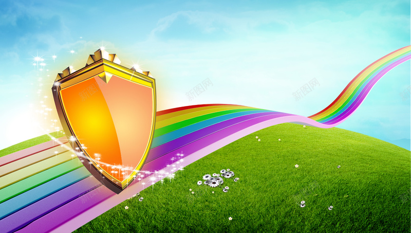 安全保障出行有保障展板背景素材psd设计背景_新图网 https://ixintu.com 安全保障 保障 彩虹 绿地 蓝天 安全保障出行有保障图片下载 拼车 轮播 安全保障出行有保障 展板